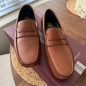 Bruno Magli Brown Penny Loafers Classic Slip-Ons